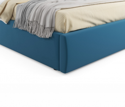 Купить мягкая кровать verona 1400 синяя с ортопедическим основанием | МебельСТОК