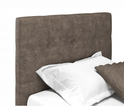 Купить мягкая кровать selesta 900 кожа брауни с подъемным механизмом | МебельСТОК