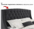 Купить мягкая кровать "stefani" 1800 темная с подъемным механизмом с орт.матрасом астра | ZEPPELIN MOBILI