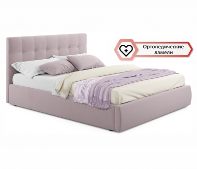 Купить мягкая кровать selesta 1800 лиловая с ортопед.основанием | МебельСТОК